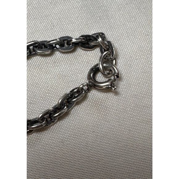 Large Retired James Avery HEAVY Cross Pendant 24" sterling chain - Picture 10 of 12